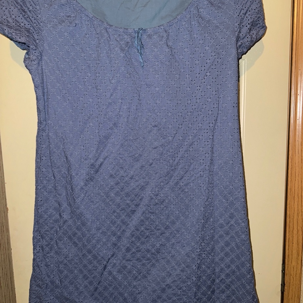 J. Crew Blue Eyelet Dress